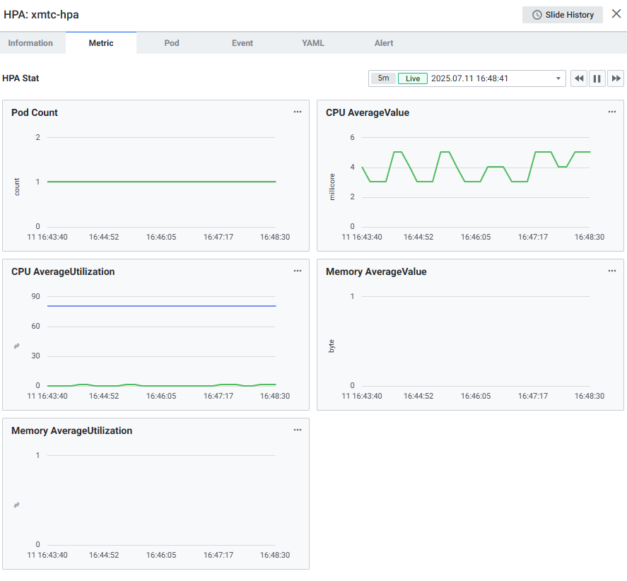 HPA Target Type 설정